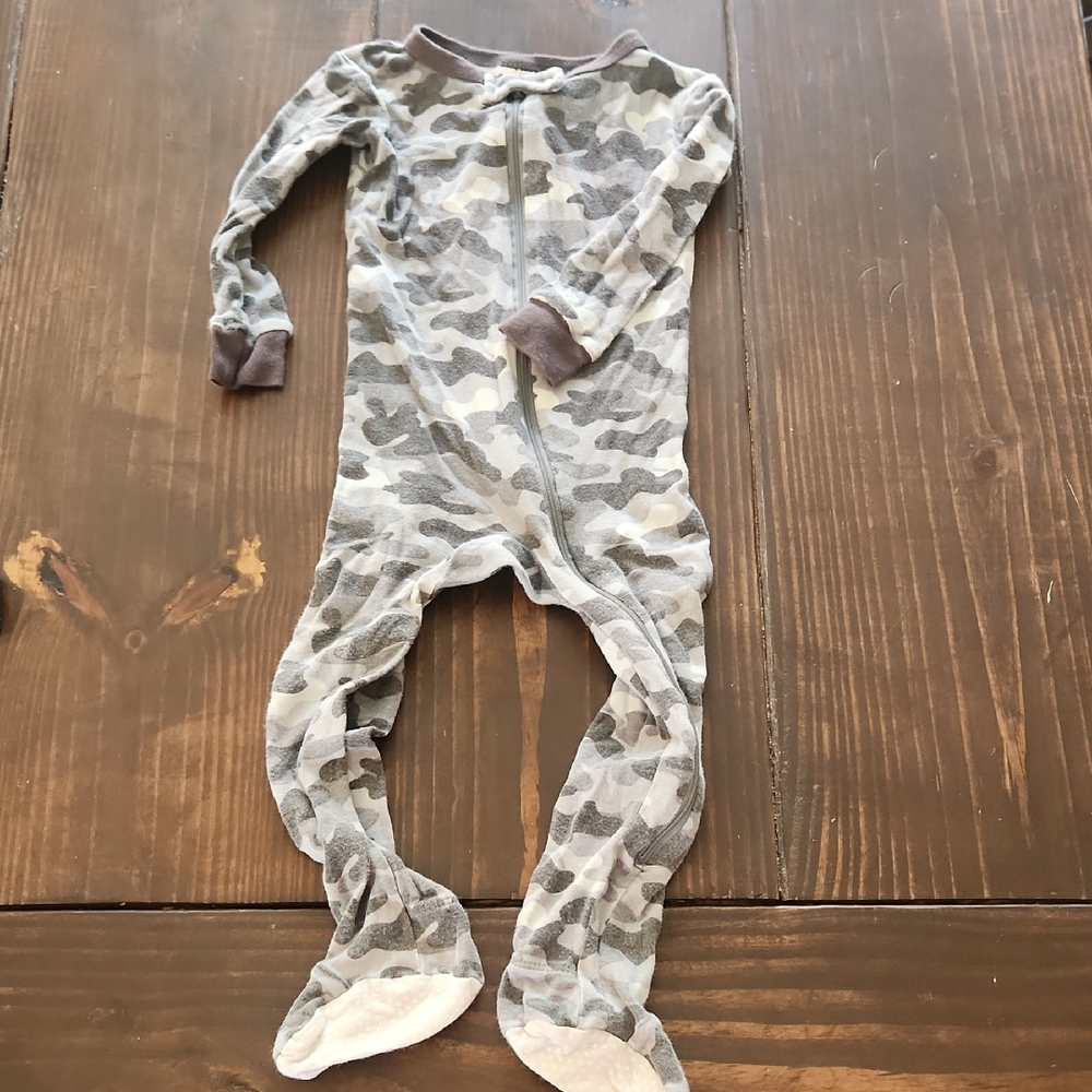 Gerber Gray Camouflage Kids Footie